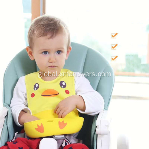 Silicone Food Bib FDA Comfortable Silicone Food Bib Supplier